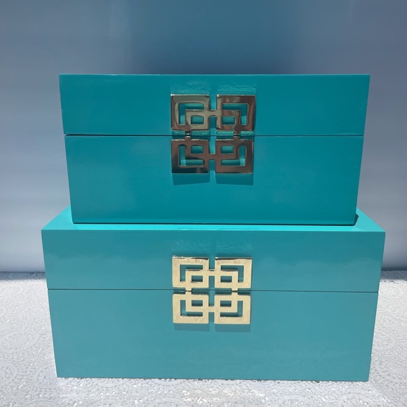 Z Gallerie Accents Lacquered Stacking Storage Boxes From Z Gallerie